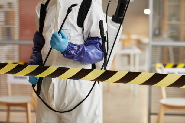 Professional Blood Cleanup technician working in Allenton, WI